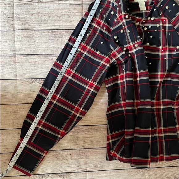Beaded Flannel Blouse - Picture 5 of 7